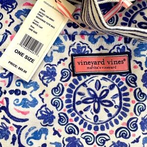 Vineyard vines Seahorse tote bag NWT